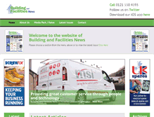 Tablet Screenshot of buildingandfacilitiesnews.co.uk